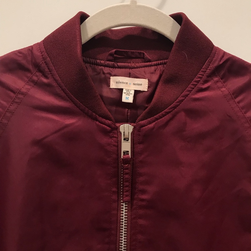 Silence + Noise Rita Shell Bomber Jacket